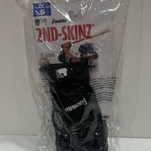 Franklin 2nd-Skinz Kids Batting Gloves - Black